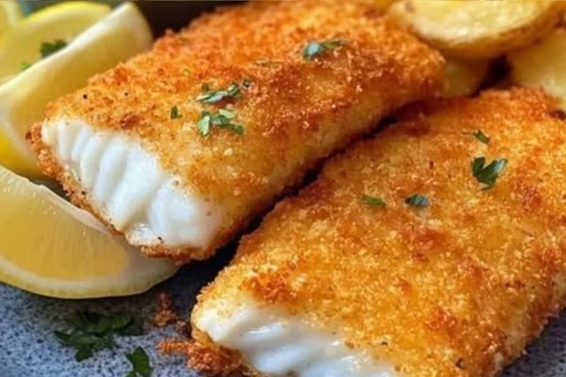 FILÉ DE PEIXE EMPANADO + BATATA FRITA